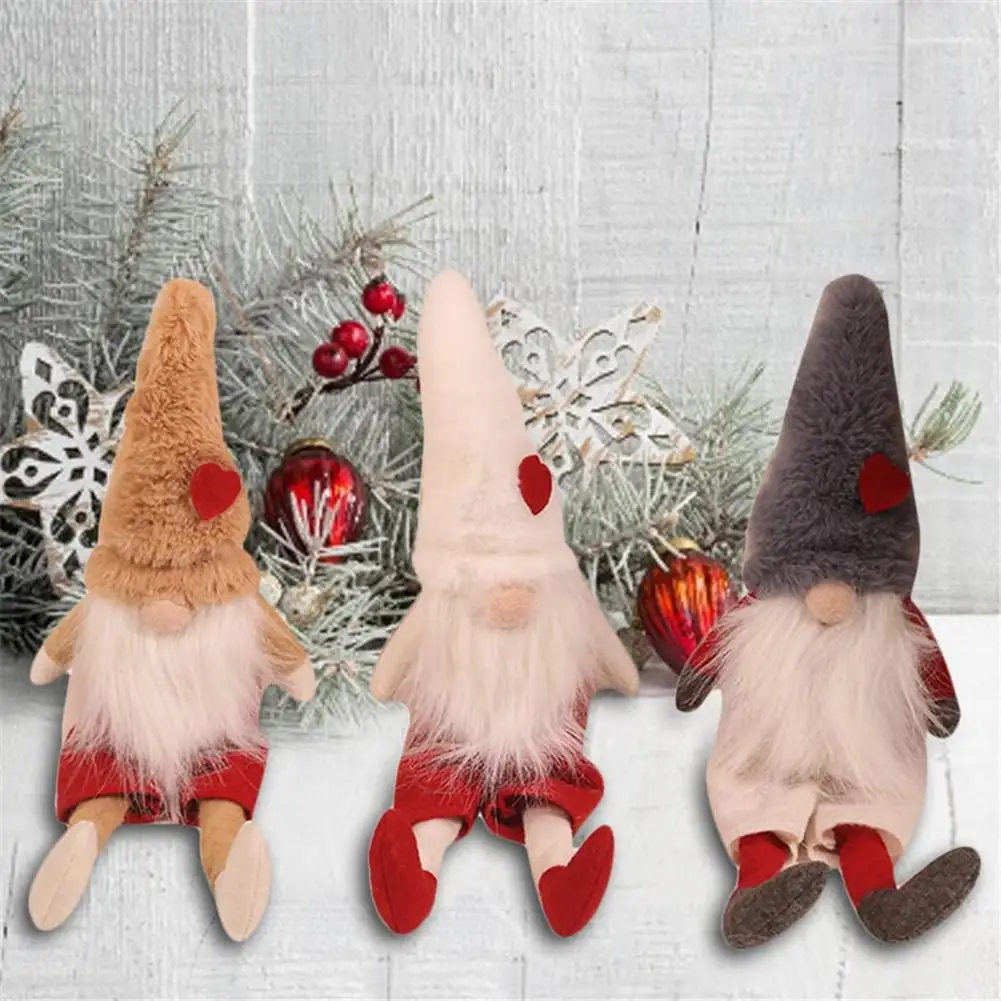 1 Pcs Christmas Faceless Plush Doll Ornament Decoration For Children's Gift