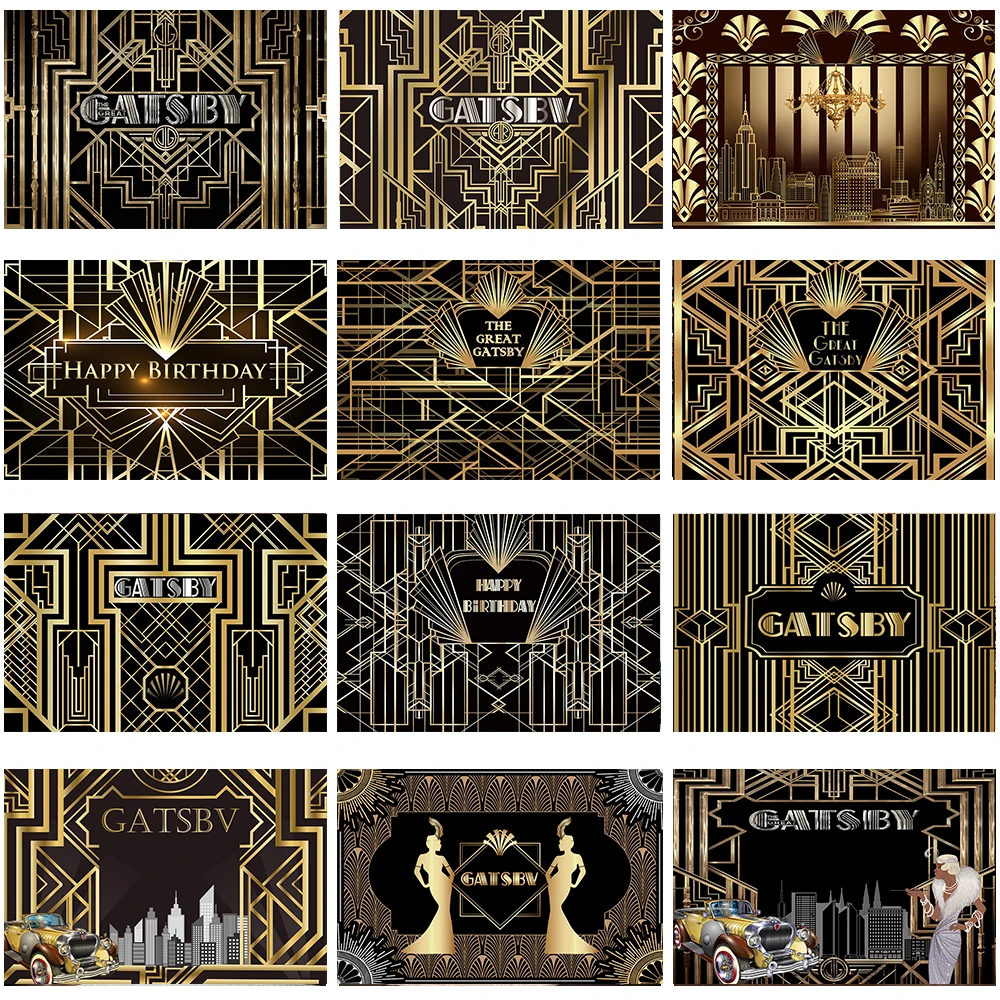 1920s Great Gatsby Party Decorations  Roaring 20s Party Decorations - 1920s  Backdrop - Aliexpress