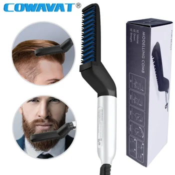 

Hair Comb Brush Beard Straightener Hair Straighten Electric Beard Straightening Comb Quick Hair Style Men Multifunctional Combs