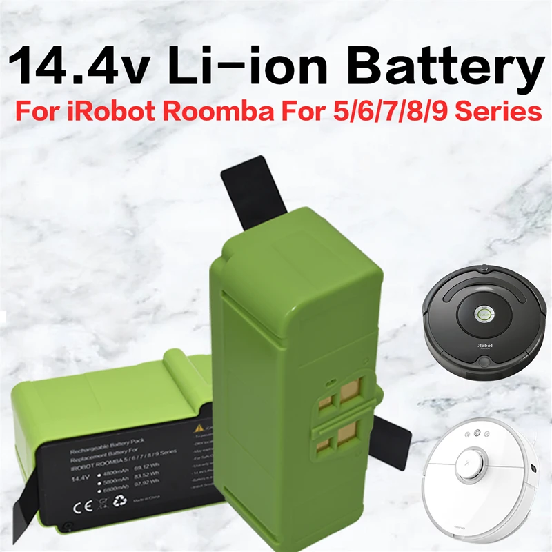 

Сменный аккумулятор 14,4 В 500 li 2130LI для iRobot Roomba 655 690 780 805 860 880 890 960 601 760 980, батарея для подметающего робота