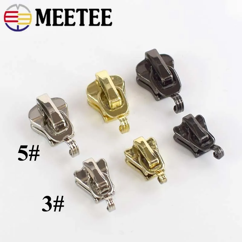 Meetee 20 шт. 3 #5 # металлические Нейлоновые Резиновые ползунки на молнии Одежда для