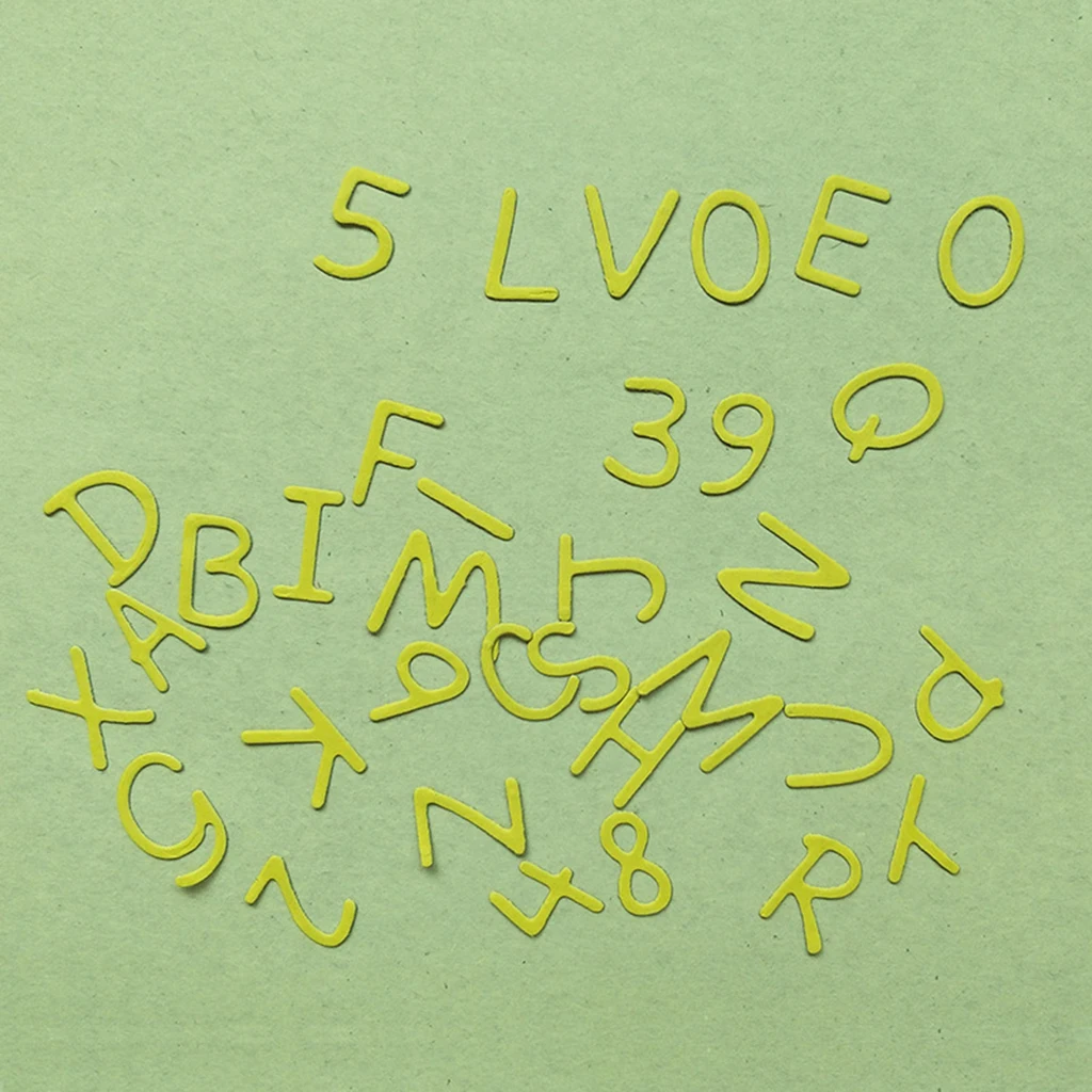 0-9 A-Z Letters Cutting Dies Stencil For Christmas Cards Scrapbook Embossing Tool