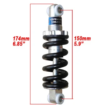 

1200LBS 150mm Rear Shock absorber for Mountain Bike Bicycle pocket bike mini pit bike mini atv quad