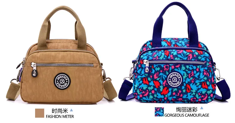 Модные женские водонепроницаемые нейлоновые сумки-мессенджеры, женские сумки через плечо, повседневные сумки для девочек, сумки через плечо, школьная сумка