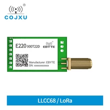 

2pcs COJXU LLCC68 LoRa Module 868MHz /915MHz Rf Module 5km LoRa Wireless Transmitter and Receiver SMA-K Antenna E220-900T22D