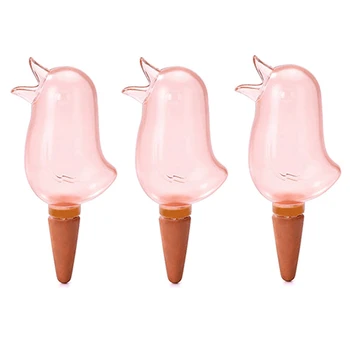 

3Pcs Bird Shape Spraying System Flower Kettle Transparent Automatic Drip Sprayer Pot Plant Waterer