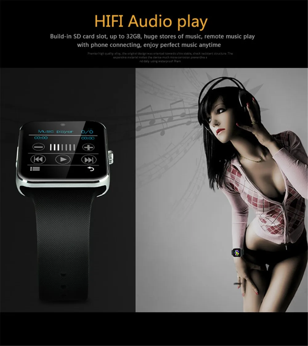 Смарт-часы GT08 Bluetooth фитнес-часы с камерой sim-карты для IOS Android носить сенсорные часы водонепроницаемые часы для сотового телефона