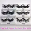 Mikiwi 25mm Mink False Eyelashes 25/50/75/100 pc Wholesale 3D Mink Lashes big white tray  Label Makeup Dramatic Long Mink Lashes 4