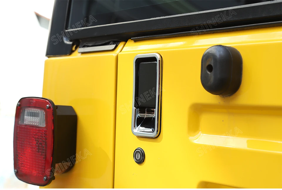 BAWA хромированный Стайлинг для Wrangler TJ 1997-2006 Наружная ручка двери автомобиля чаша декоративная крышка для Jeep Wrangler TJ аксессуары