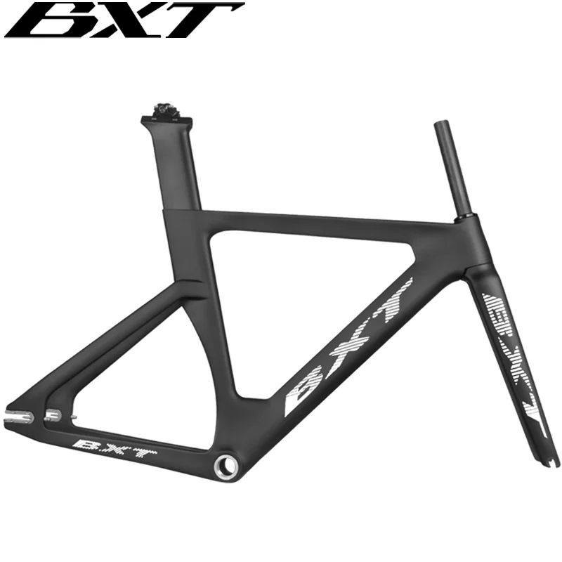BXT Full Carbon Track Bicycle Frame With Fork Seatpost Fixed Gear 700C Bicycle Parts Bicycle Frame