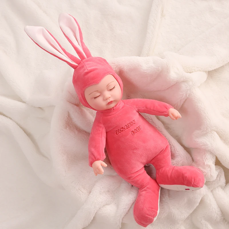 35 см плюшевые игрушки для девочек высокое качество bebe кукла животное детская Кукла Kawaii девочка куклы и мягкие ПВХ дети reborn Детские игрушки
