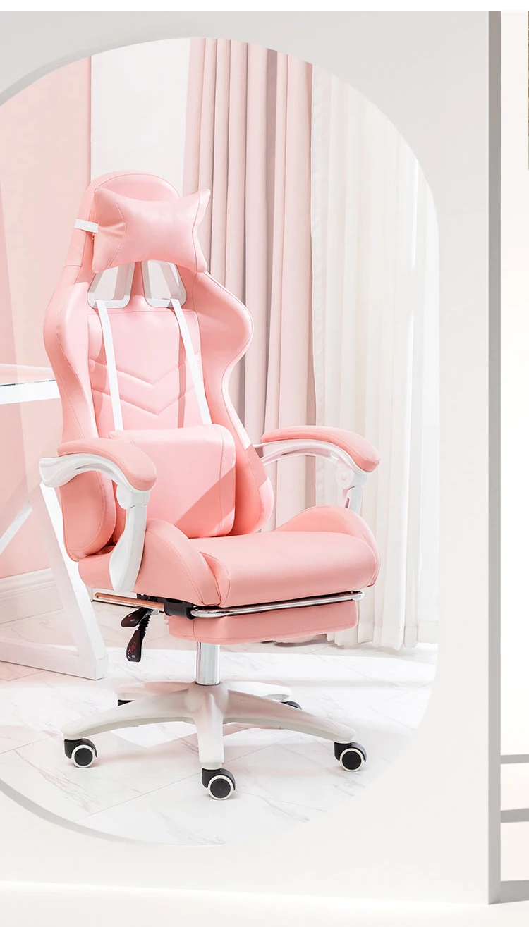 Description Picture 6 of itemNew macaron series E-sports gaming chair home anchor live broadcast ergonomic game athletic swivel chair students computer chair