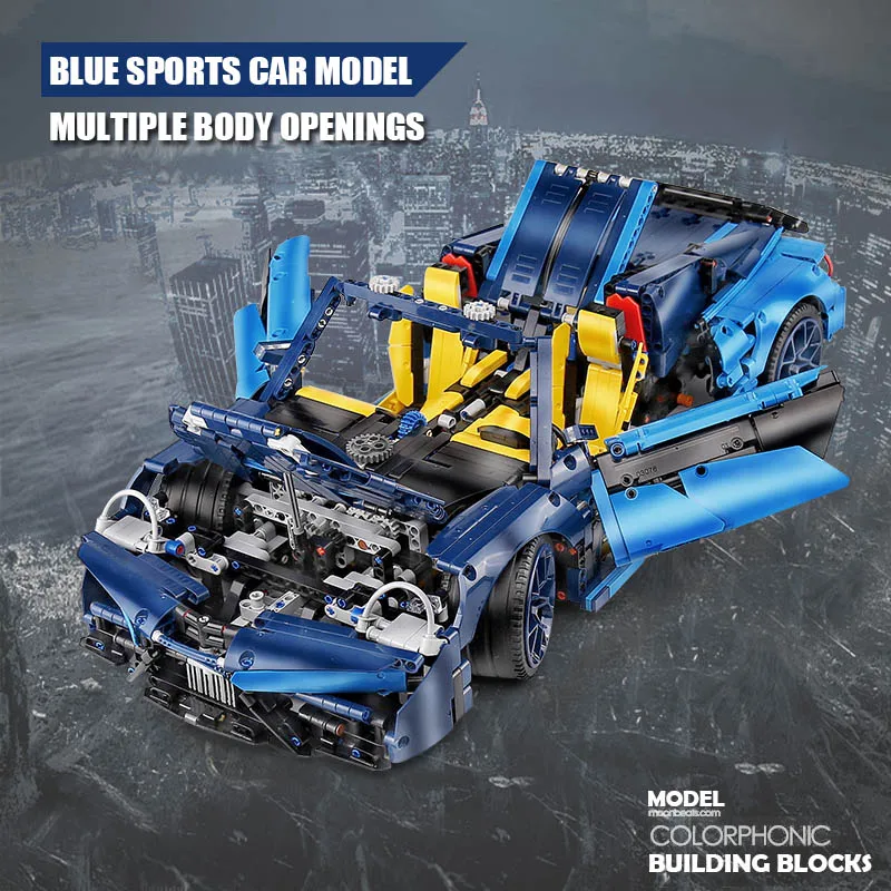 Yeshin 009 Technic Супер Спорт 1:10 гоночный автомобиль гиперкар родстер строительные
