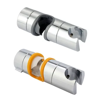 

ABS Shower Rail Head Slider Holder Bracket Clamp Rack Stand 18-25mm Adjustable