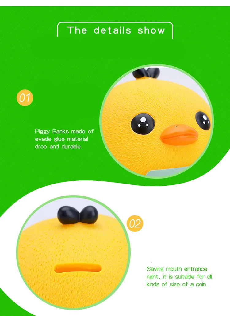 New doll chicks piggy bank creative children's gift cartoon straw hat chicken gelatin piggy bank ornaments ornament artwork