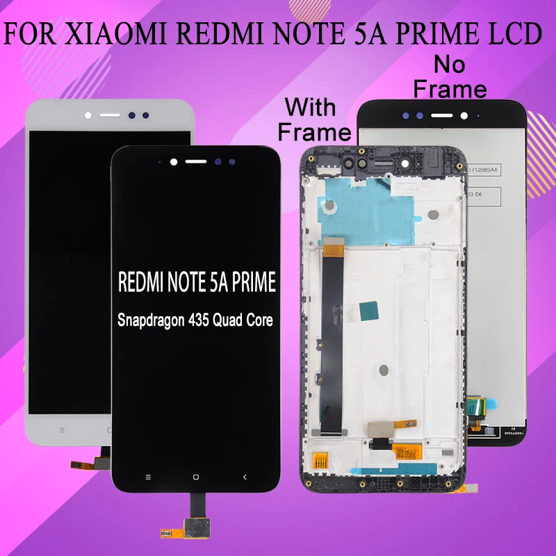 

Catteny Promotion 5.5inch Display For Xiaomi Redmi Note 5A Prime Lcd Touch Screen Digitizer Assembly 4GB Y1 Lcd With Frame