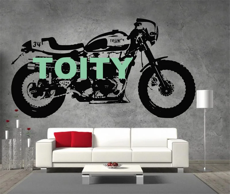 29 дизайнов DUCATI мотоцикл Suzuki стикер на стену Triumph Norton плакат мотоцикл виниловая наклейка Harley Chopper Фреска