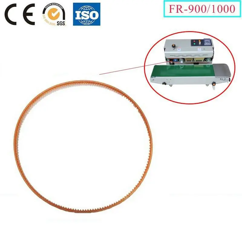 656mm Gear Belt Spare Parts For FR-900/1000 Continuous Sealing Machine purifit alternative 1520 refurbished ink core without pump for videojet 1000 series spare parts suitable cij