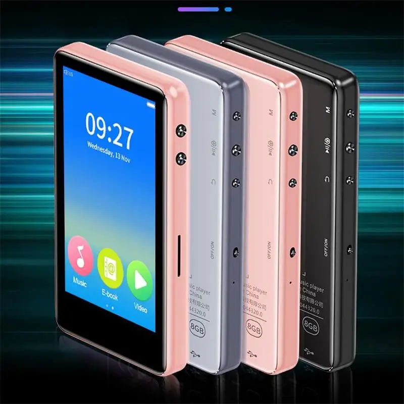 MP4 плеер Bluetooth 4 2 встроенный динамик 3 0 дюйма Полноцветный сенсорный экран видео с