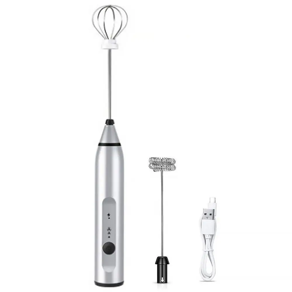 Electric Coffee Mixer Milk Shaker Maker Frother Foamer USB Charge 3-Speed Portable Blender for Milk Coffee Egg Beating