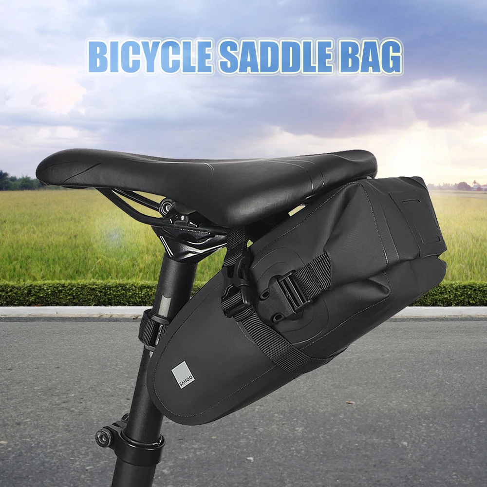 Mountain Bike Bike Seat Bag Large ROCKBROS Road Bike Saddle Bag