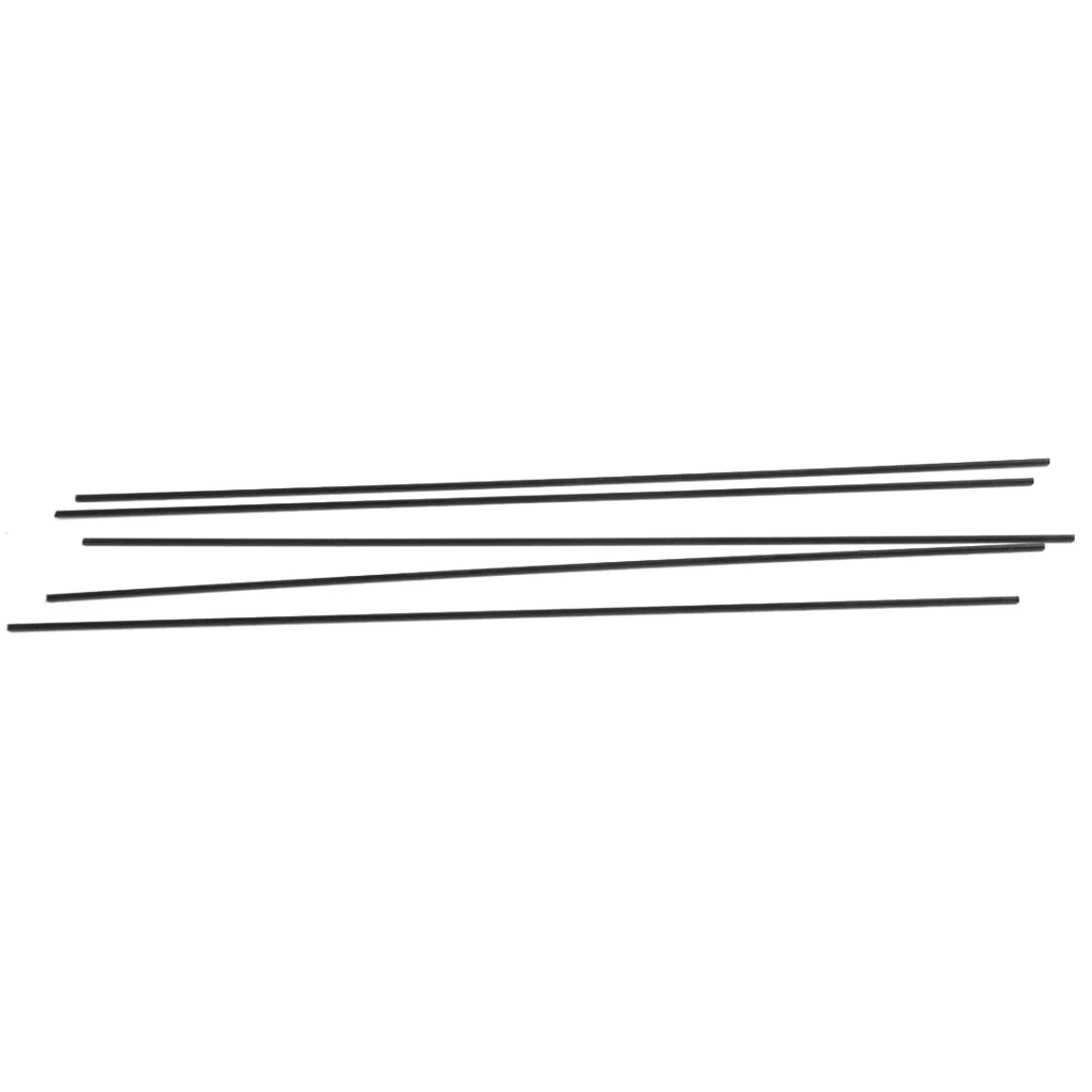 Pack of 5 Carbon Fiber Rods Bars RC Airplane Making Repairing Accs 2x200mm