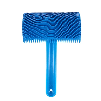 

Rubber Wood Graining Pattern Wall Painting Decoration DIY Tool Blue