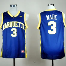 Новое поступление, высокое качество, MARQUETTE Golden Eagles, Richards in Oak Lawn, Dwyane Wade, Jersey