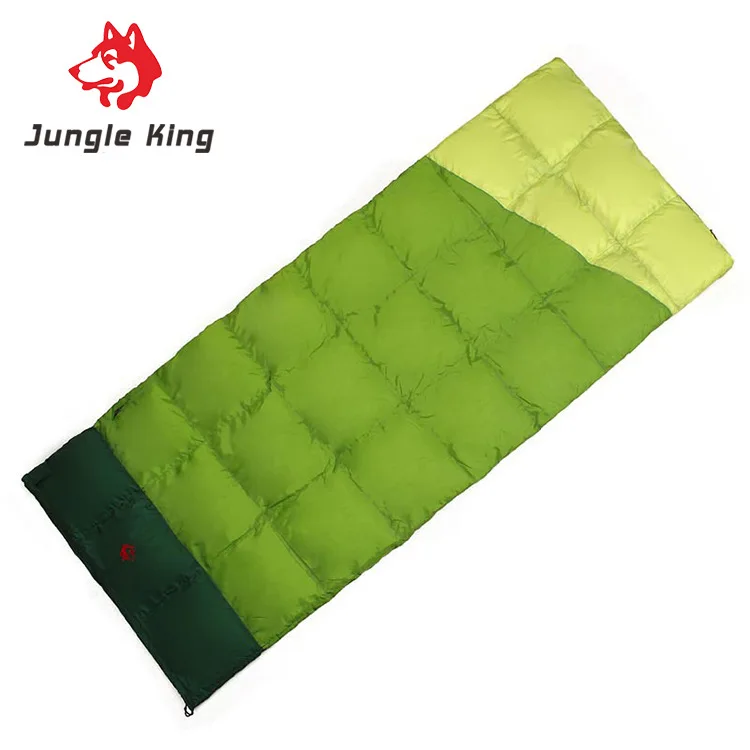 

Down Sleeping Bag Envelope Type Autumn and Winter Duck Down Nylon Sleeping Bag Red Green
