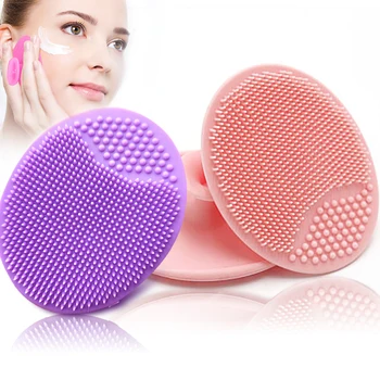 

Facial makeup sponge Cleanser Blackhead Facial Clean Silicone Shampoo Brush Shower Massage Wash Pad Face Exfoliating Brushes