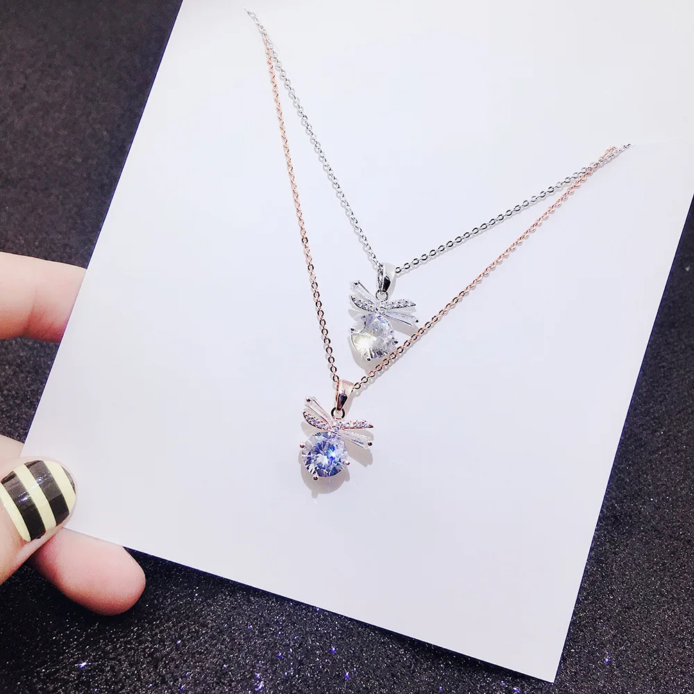 Блестящая Звезда Луна стерлингового серебра подвески из и ожерелья двойной