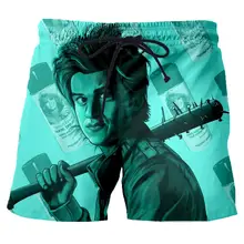 Новая серия Странная история 3D печатных шорты рубашка ужас уличная ветер унисекс пляжные шорты в повседневном стиле мужская одежда