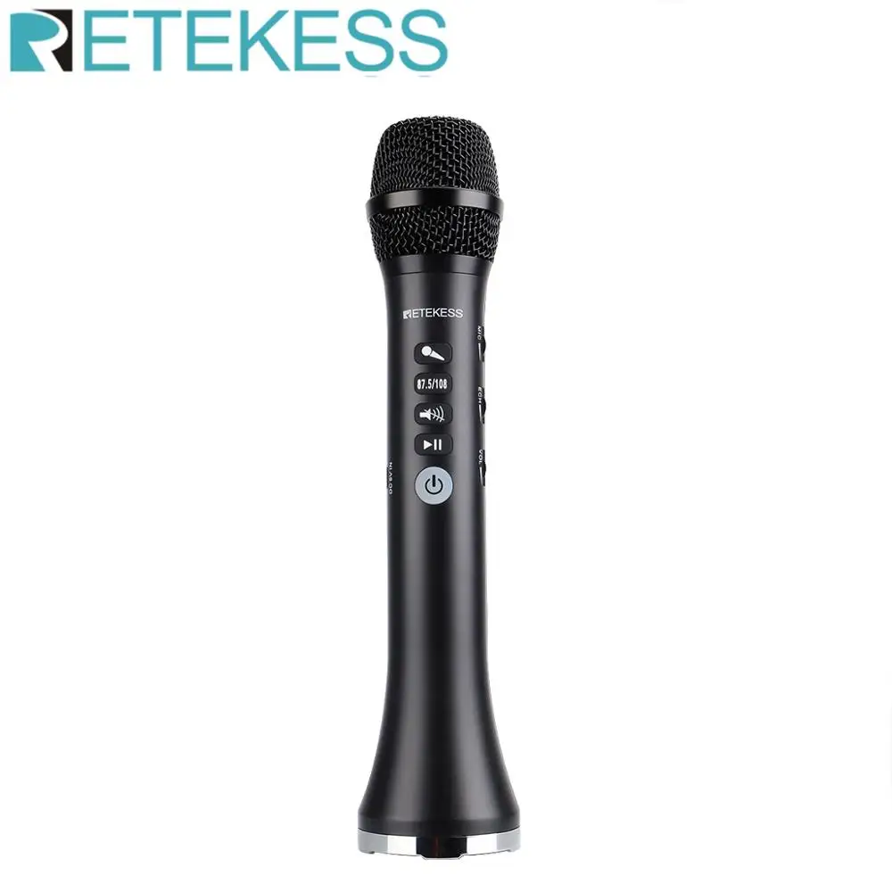 

RETEKESS TR617 15W Wireless Microphone Speaker Audio Microphone Integrated Bluetooth FM output frequency Connection karaoke