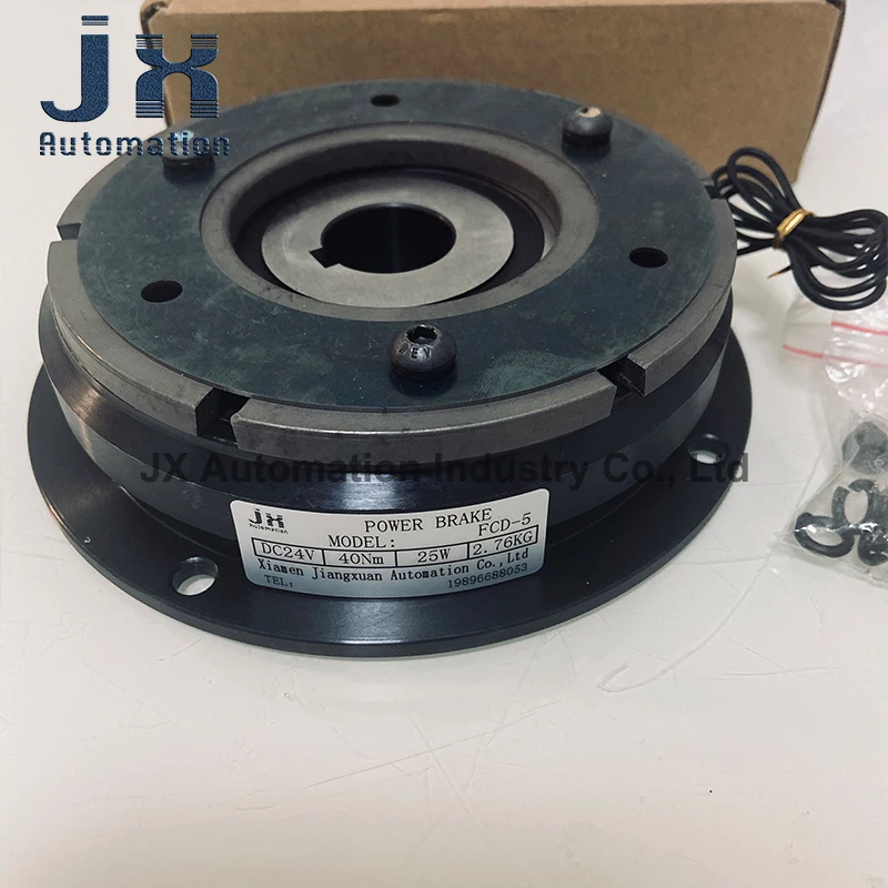 Inner Bearing Type DC24V Dry Single Plate Electromagnetic Clutch Bearing FCD-5