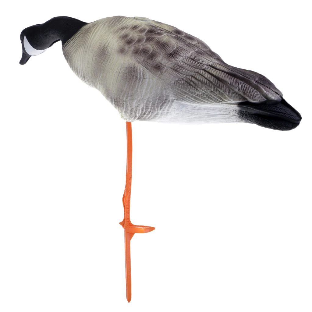 2pcs Foldable 3D Lifelike Full Body Goose Hunting Shooting Decoys Goose Decoy Hunting Bait Garden Lawn Decors Ornaments