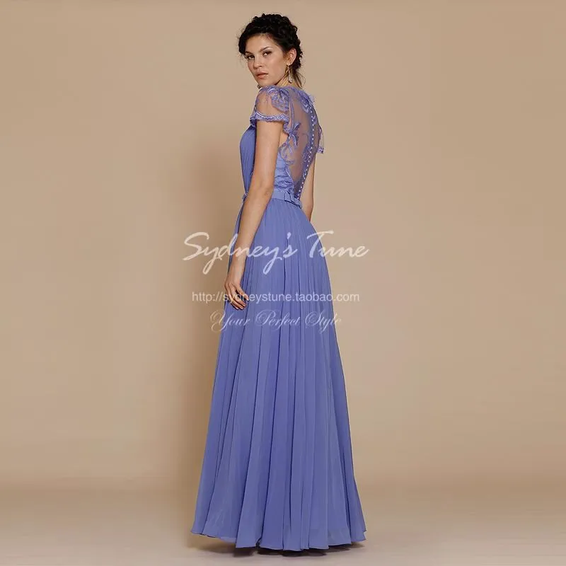 robe de soiree Новая мода vestido de festa вечерние шифоновые длинные элегантные платье для выпускного подружки невесты