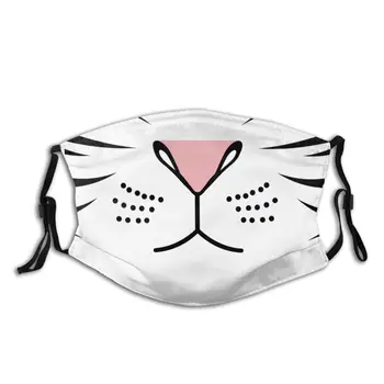 

Tiger Nose Reusable Cartoon Mouth Face Mask with Filter PM2.5 Anti Haze Dust Mask Protection Cover Respirator Mouth Muffle