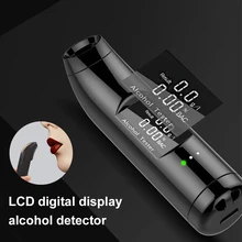 Home Digital Alcohol Tester Quick Response Breath Analyzer Alcohol Detector Tester Rechargeable with LED Backlight Display
