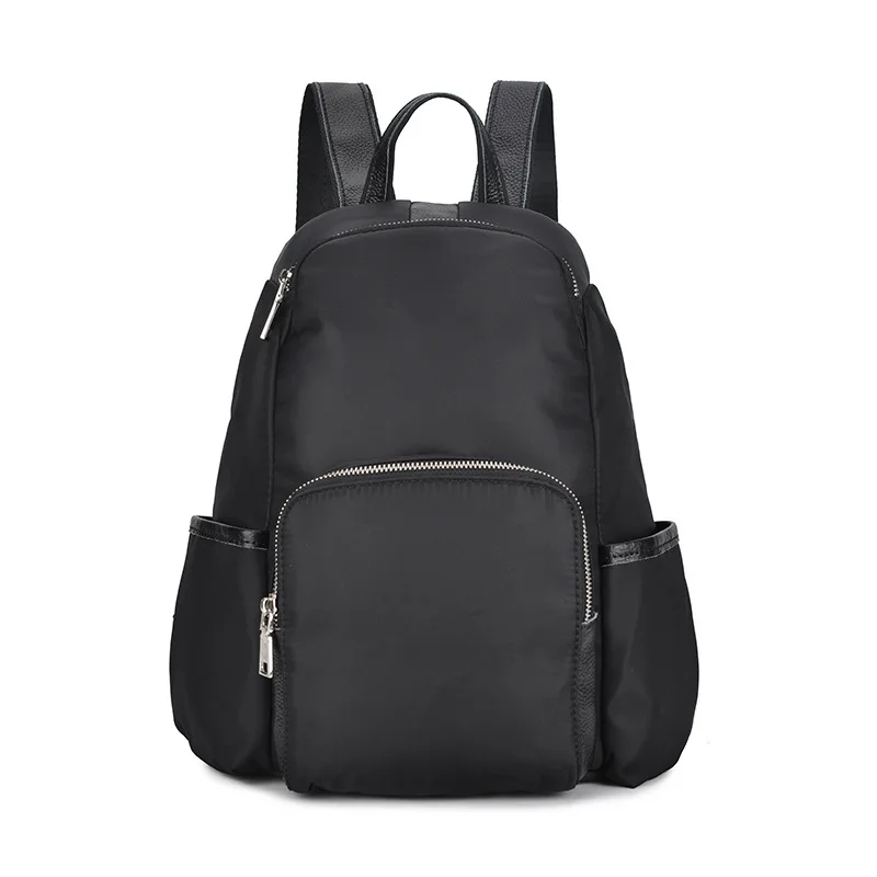 black backpack POMELOS роскошный женский рюкзак, модный высококачественный тканевый нейлоновый рюкзак, женский рюкзак для путешествий для девочек, рюкзак для спины - Цвет: black backpack