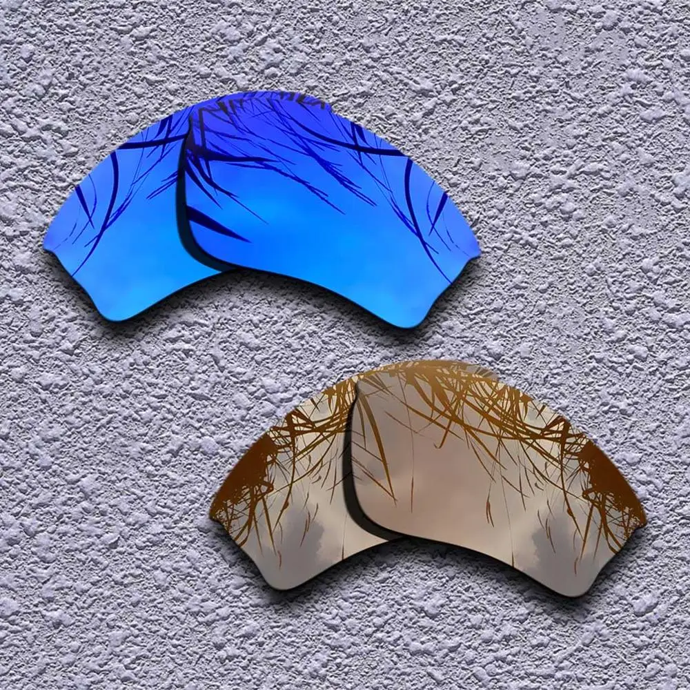 2 Pairs Polarized Replacement Lenses for Oakley Half Jacket XLJ Sunglasses- Multiple Choices - Цвет линз: Purple-Brown