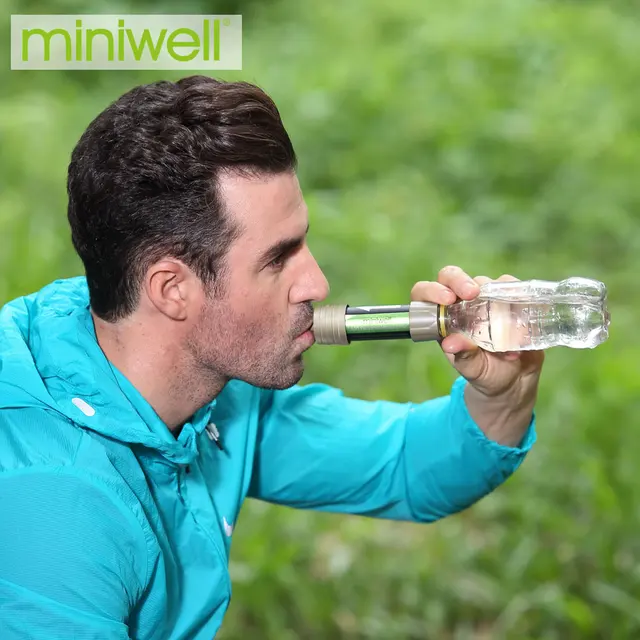 Miniwell L630 Personal Camping Purification หลอดกรองน้ําเพื่อการอยู่รอดหรืออุปกรณ์ฉุกเฉิน 6