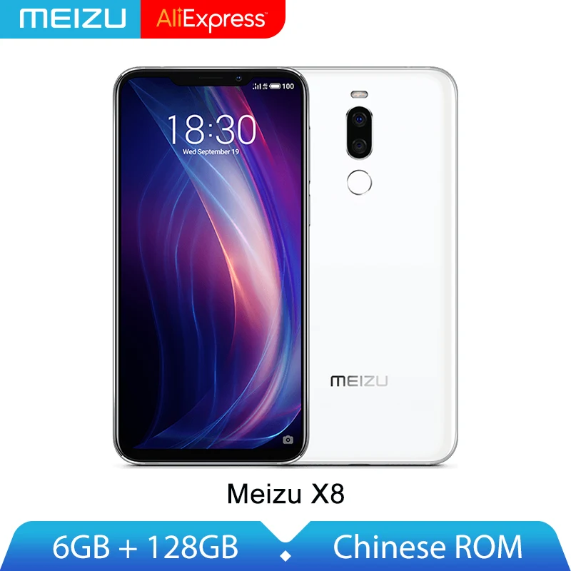 

Original Meizu X8 6G 128G Snapdragon 710 Octa Core Smartphone 6.2'' Full Screen Dual Rear Cams 20MP Front Cam Face AI Locking