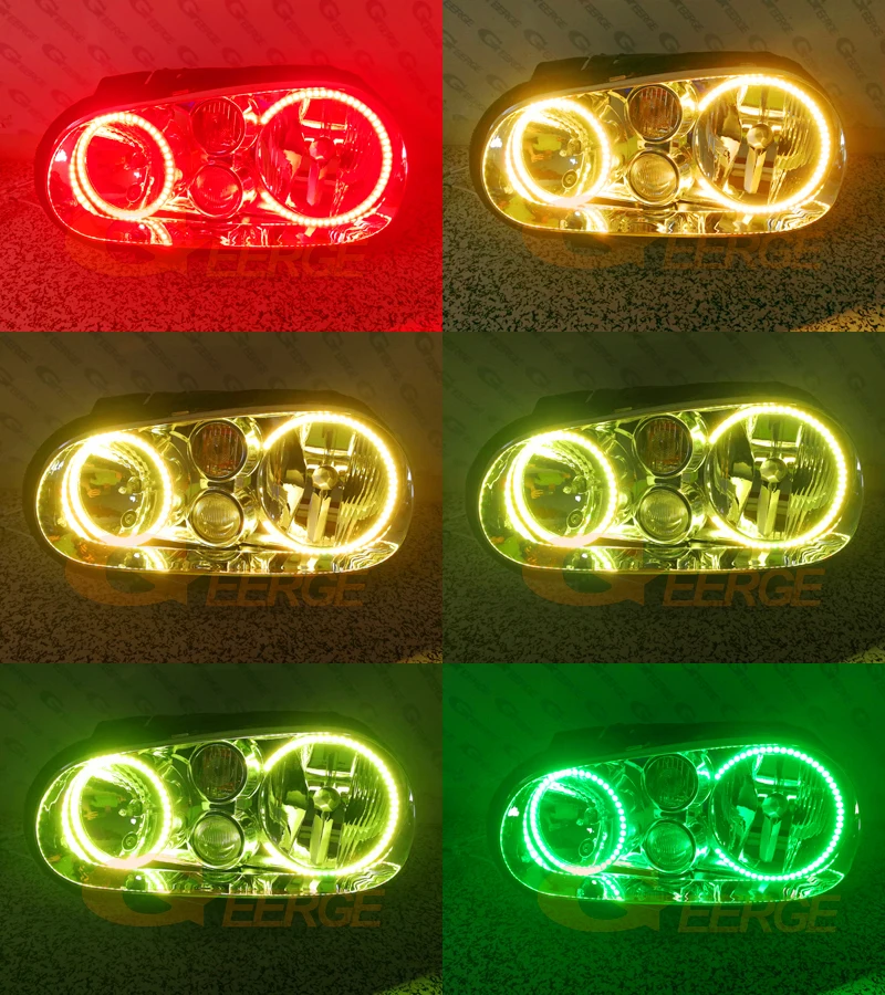 Для Volkswagen VW Golf MK4 R32 GTi VR6 CABRIO A4 1998 2004 RF remote Bluetooth App многоцветный RGB комплект