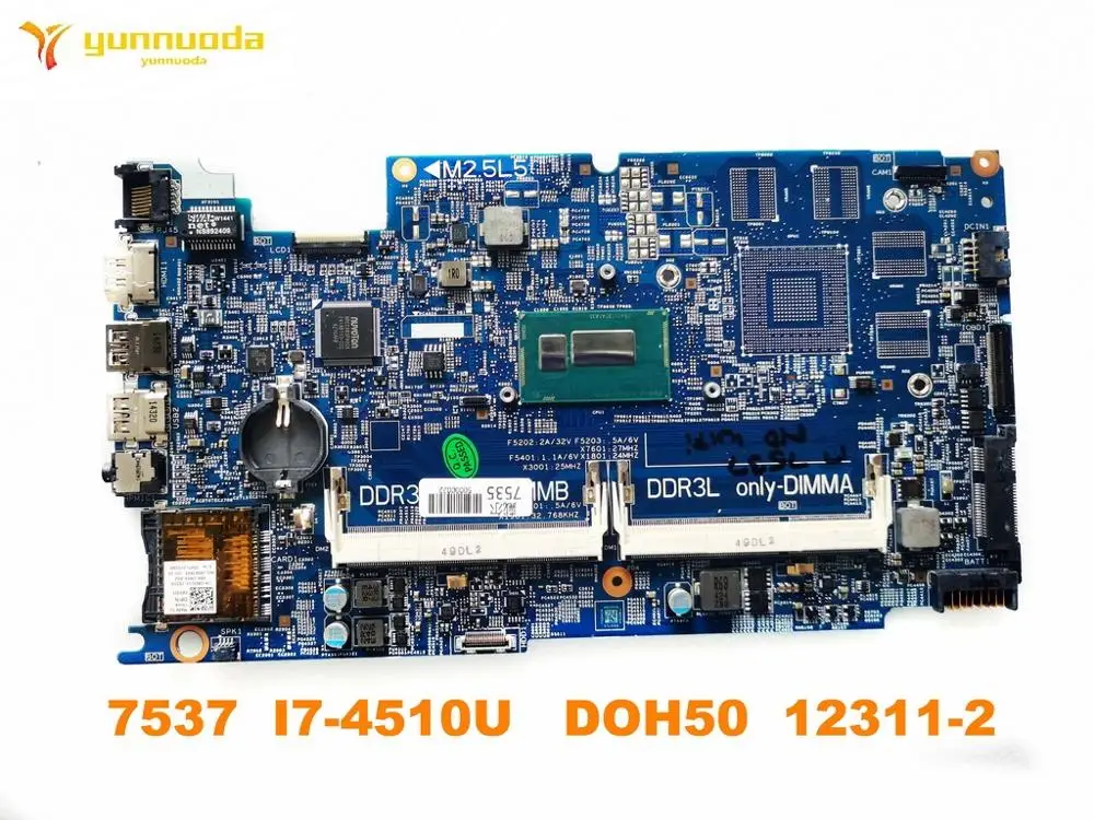 Оригинальная материнская плата для ноутбука DELL 7537 7537 I7-4510U DOH50 12311-2 протестированная хорошая