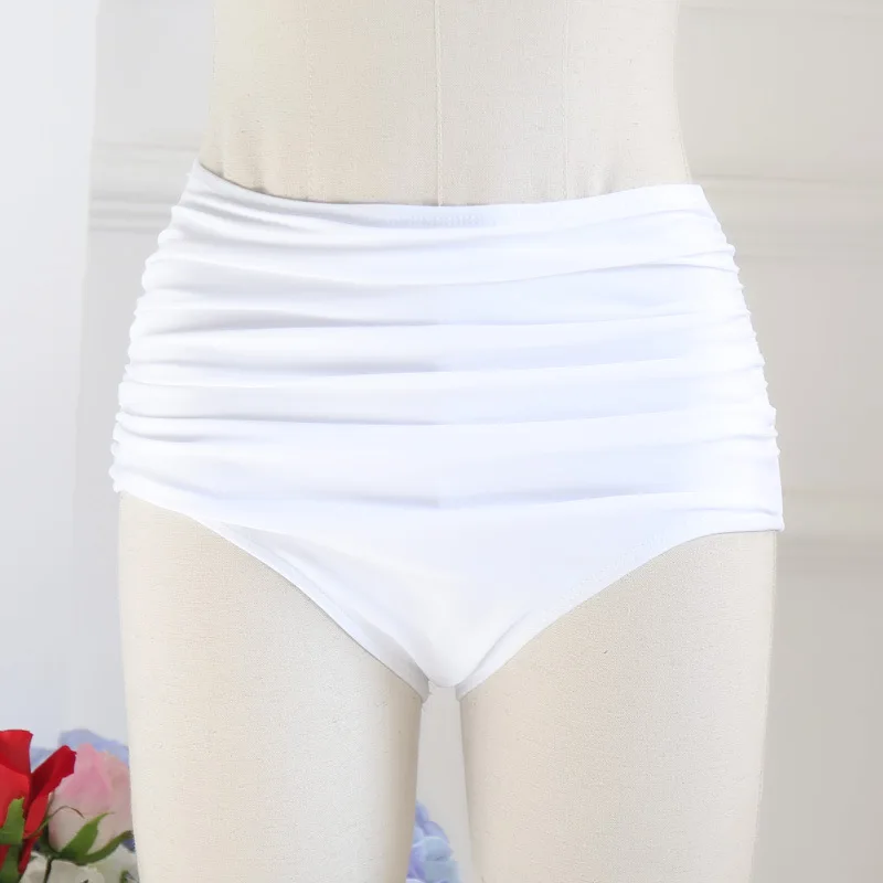 

New Style Alone Women's High-waisted Belly Covering Slimming Triangular Swimming Trunks Bikini Versatile Swimming Trunks Women's