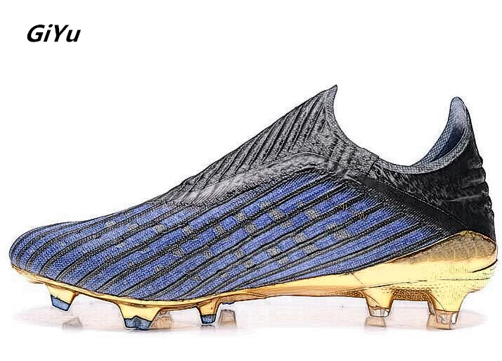 Cena Mężczyźni piłkarskie buty piłkarskie sportowe buty piłkarskie 2019 nowy Model gorąca sprzedaż wysokiej góry Soccer knagi trening piłki nożnej Sneaker Man