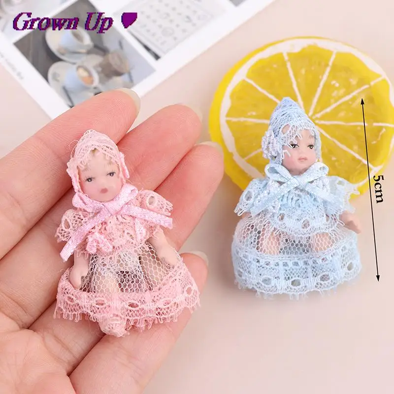 Miniature Cute 1 Pc Miniatures Doll Model Baby People Body Joints Moveable 1:12 Dollhouse | Игрушки и хобби