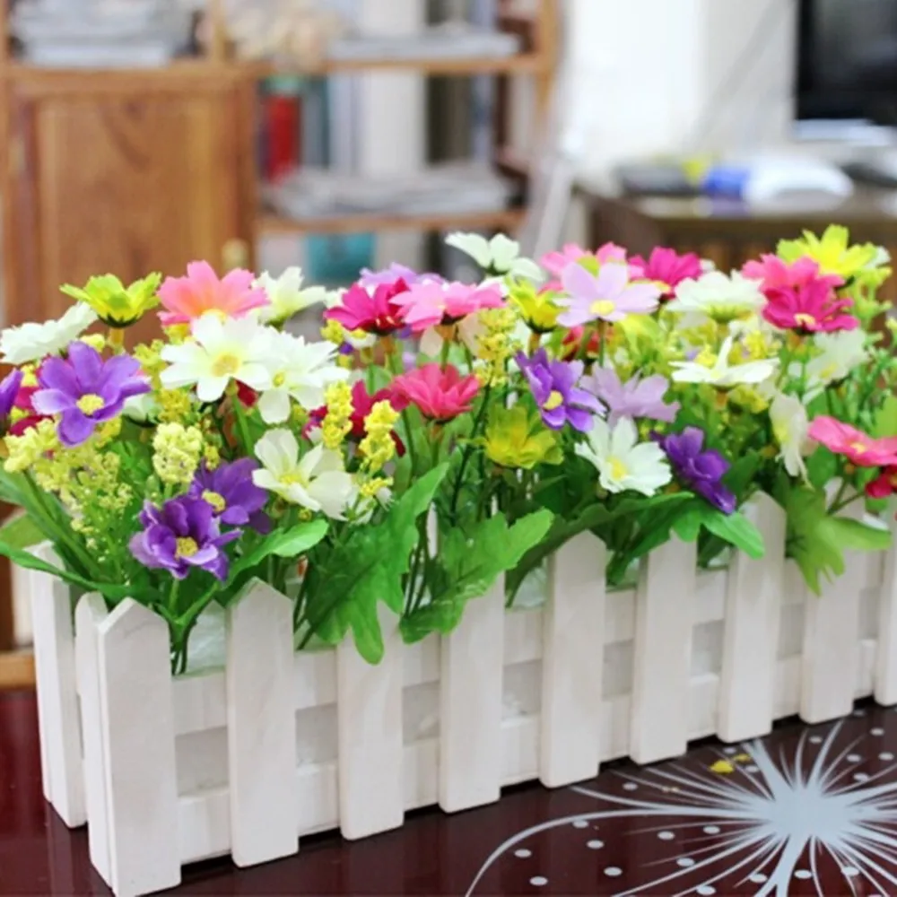 30 см деревянный забор садовый набор оптовая продажа искусственные цветы цветок