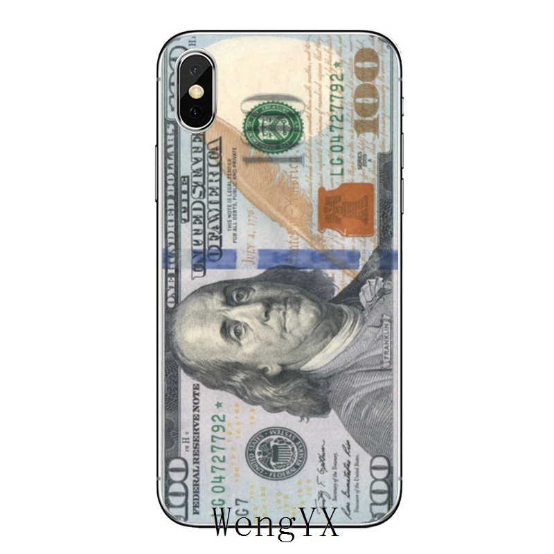 Для iPhone 11 pro XR X XS Max 8 7 6s plus SE 5s 5c iPod Touch 5 6 Чехол для денег долларов купюр Бен Франклин - Цвет: Ben-Franklin-A-11