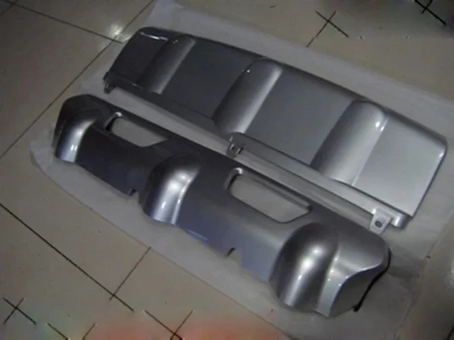 Для nissan Rogue X-Trail T31 2008-2013 ABS передний+ задний бампер Нижняя защита с отверстием для ключа автомобиля-аксессуары для укладки - Цвет: 2012 to 2013 2PCS